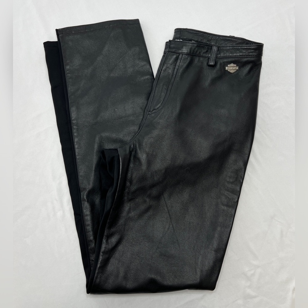 Vintage Harley Davidson Leather and Nylon Pants - 10